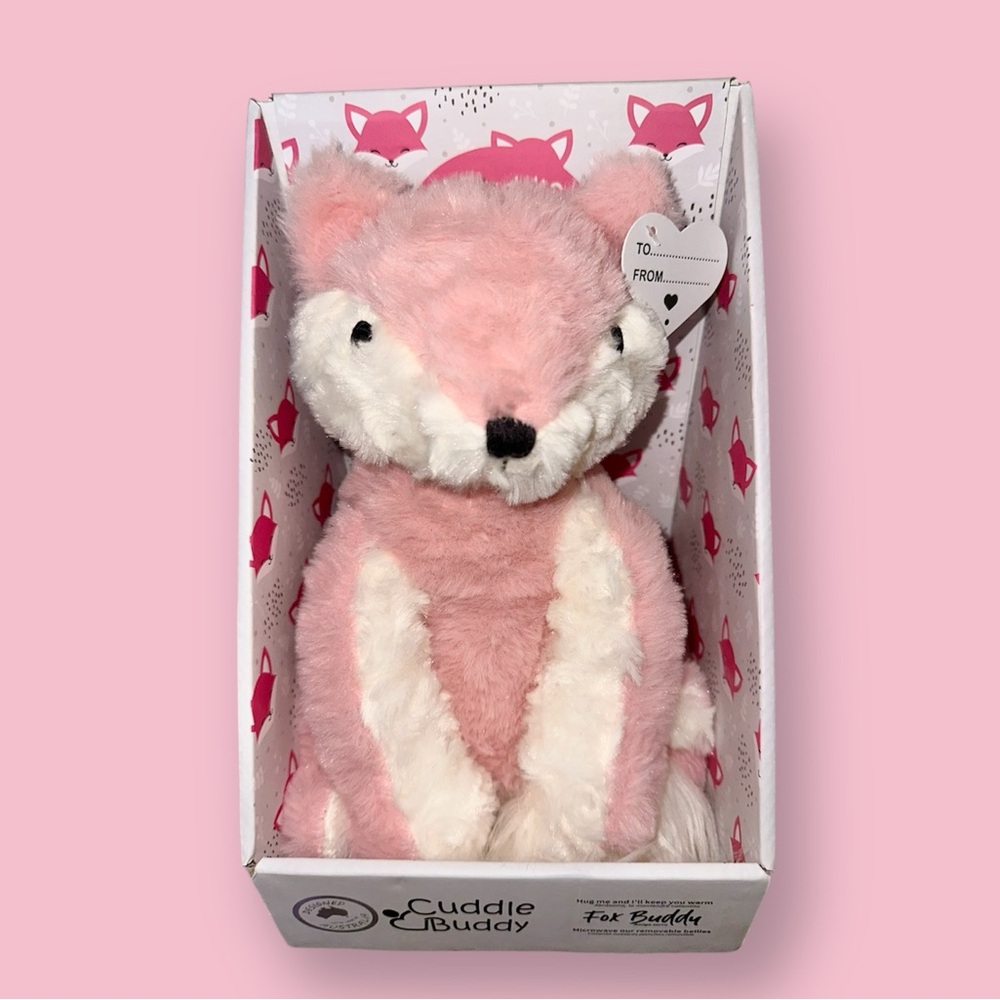 New Pink Fox Cuddle Buddy